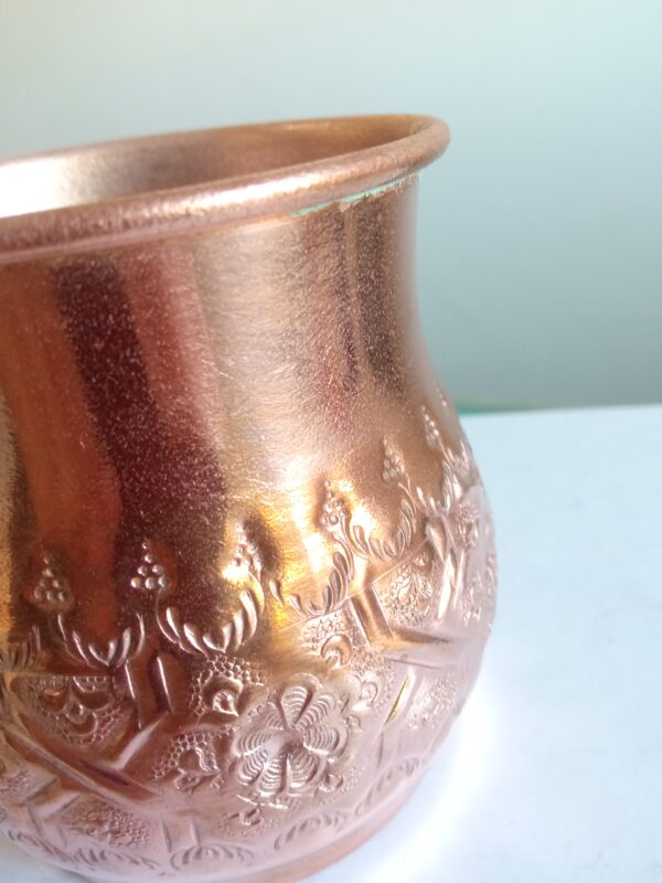 Handcrafted Moroccan Copper Mug – A Beautiful and Elegant Touch for Your Home /2 - Image 4