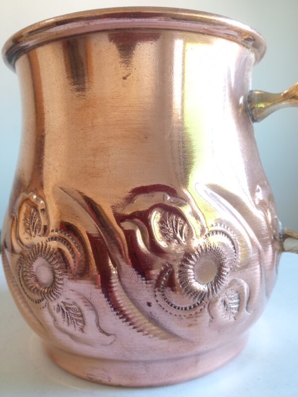 Handcrafted Moroccan Copper Mug – A Beautiful and Elegant Touch for Your Home /3 - Image 2