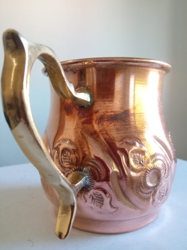 Handcrafted Moroccan Copper Mug – A Beautiful and Elegant Touch for Your Home /3 - Image 4