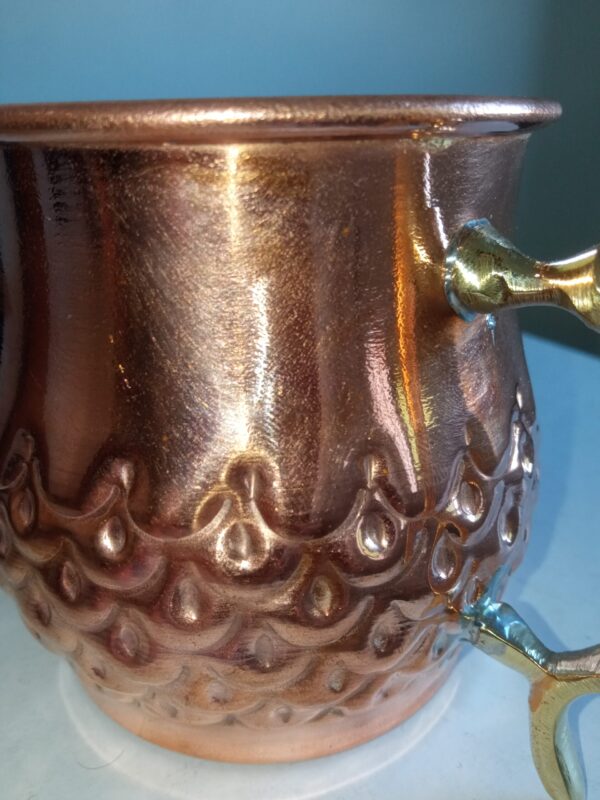 Handcrafted Moroccan Copper Mug – A Beautiful and Elegant Touch for Your Home /1 - Image 3