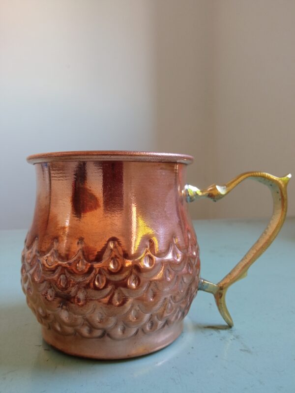 Handcrafted Moroccan Copper Mug – A Beautiful and Elegant Touch for Your Home /1 - Image 3