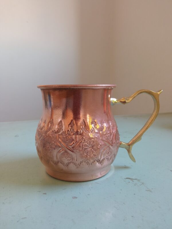 Handcrafted Moroccan Copper Mug – A Beautiful and Elegant Touch for Your Home /2