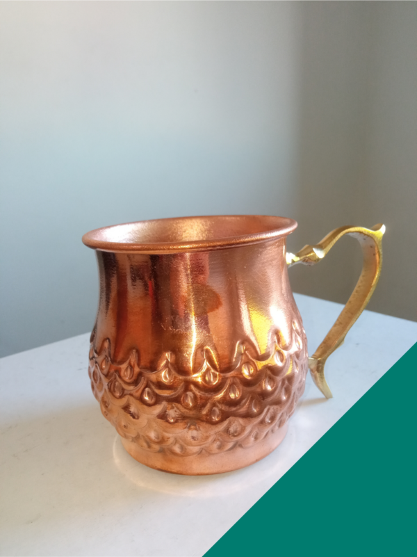 Handcrafted Moroccan Copper Mug – A Beautiful and Elegant Touch for Your Home /1 - Image 4