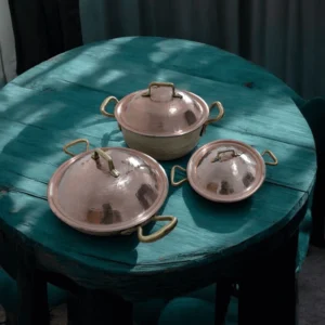 Pack Dari  – 3 Pieces: 24 cm Frying Pan – 18 cm Frying Pan – 20/8.5 cm Pot