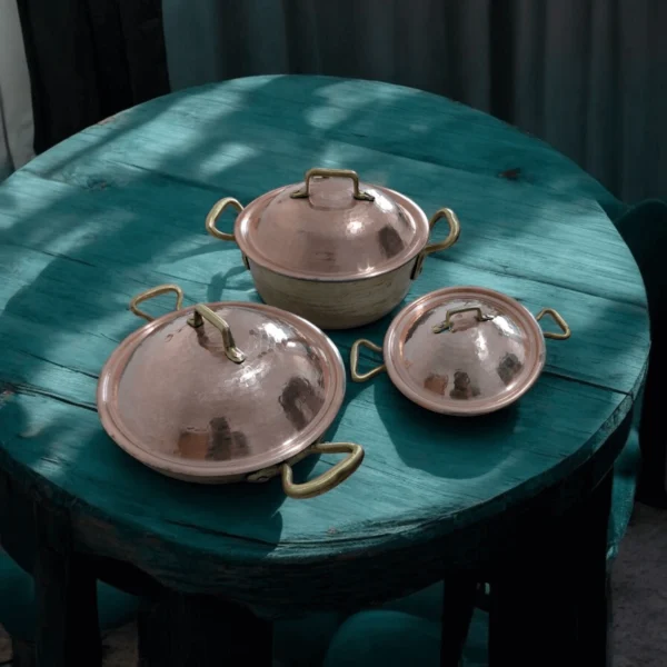 Pack Dari  – 3 Pieces: 24 cm Frying Pan – 18 cm Frying Pan – 20/8.5 cm Pot