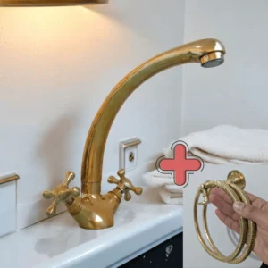 Luxury Brass Kitchen Faucet+ Brass bathroom towel holder